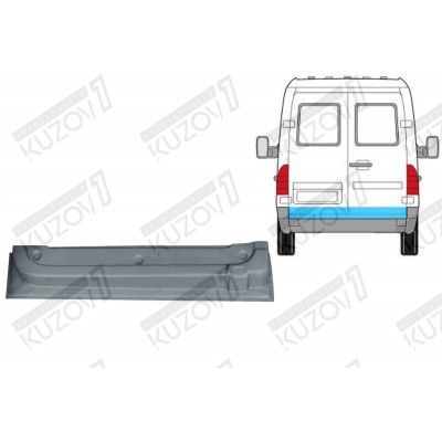 Дверь Задняя (левая) Нижняя Klokkerholm для Mercedes Sprinter 2000-2006 - фото